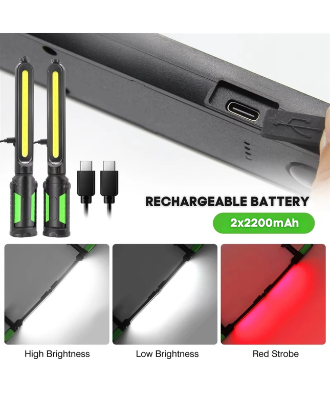 TwinBar Rechargeable Split Magnetic Work Light