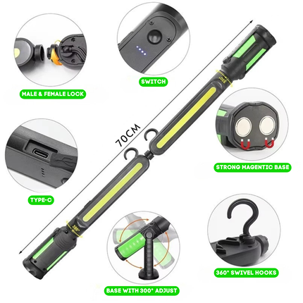 TwinBar Rechargeable Split Magnetic Work Light