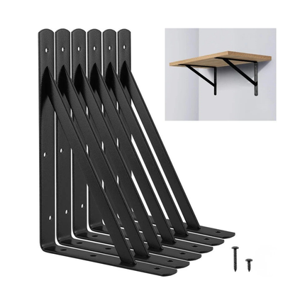 SteelFix Workbench Shelf Brackets – Heavy-Duty 6 Piece Pack