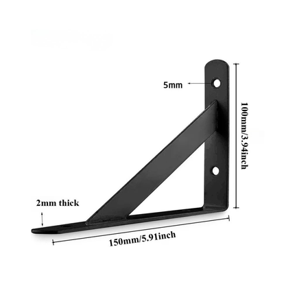 SteelFix Workbench Shelf Brackets – Heavy-Duty 6 Piece Pack