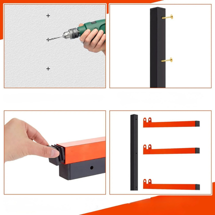 LoadBar Heavy-Duty Lumber & Material Wall Rack (2-Piece Set)