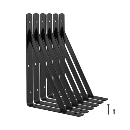 SteelFix Workbench Shelf Brackets – Heavy-Duty 6 Piece Pack