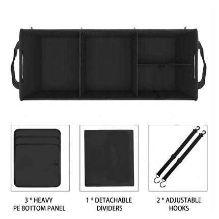 GearHaul Collapsible Car Trunk Organiser
