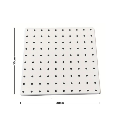 SteelMate 30x30cm Heavy-Duty Pegboard Panel