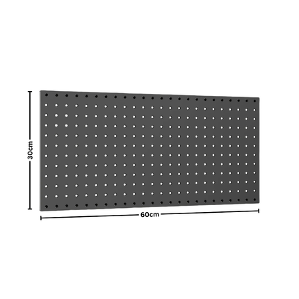 SteelMate 60x30cm Pegboard Wall Panel