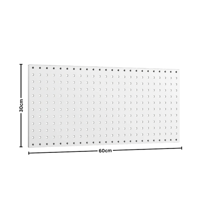 SteelMate 60x30cm Pegboard Wall Panel