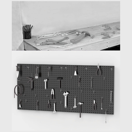 SteelMate 60x30cm Pegboard Wall Panel