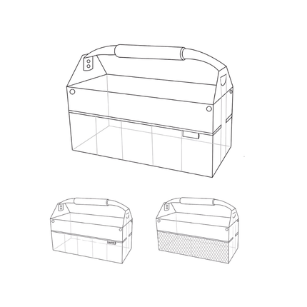SiteTote Open Top Tool Tote Carrier