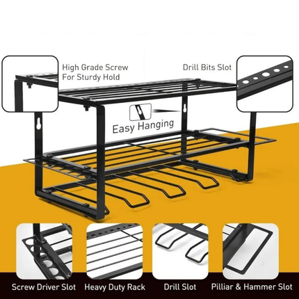 PowerRack Pro Wall Mount Tool Shelf